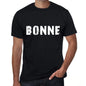 Mens Tee Shirt Vintage T Shirt Bonne X-Small Black 00558 - Black / Xs - Casual