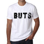 <span>Men's</span> Tee Shirt Vintage T shirt Buts X-Small White 00560 - ULTRABASIC