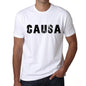 Mens Tee Shirt Vintage T Shirt Causa X-Small White 00561 - White / Xs - Casual
