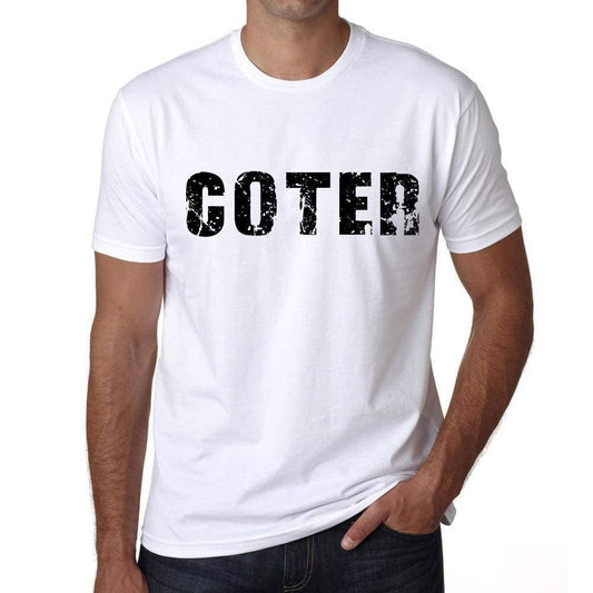 Mens Tee Shirt Vintage T Shirt Coter X-Small White 00561 - White / Xs - Casual