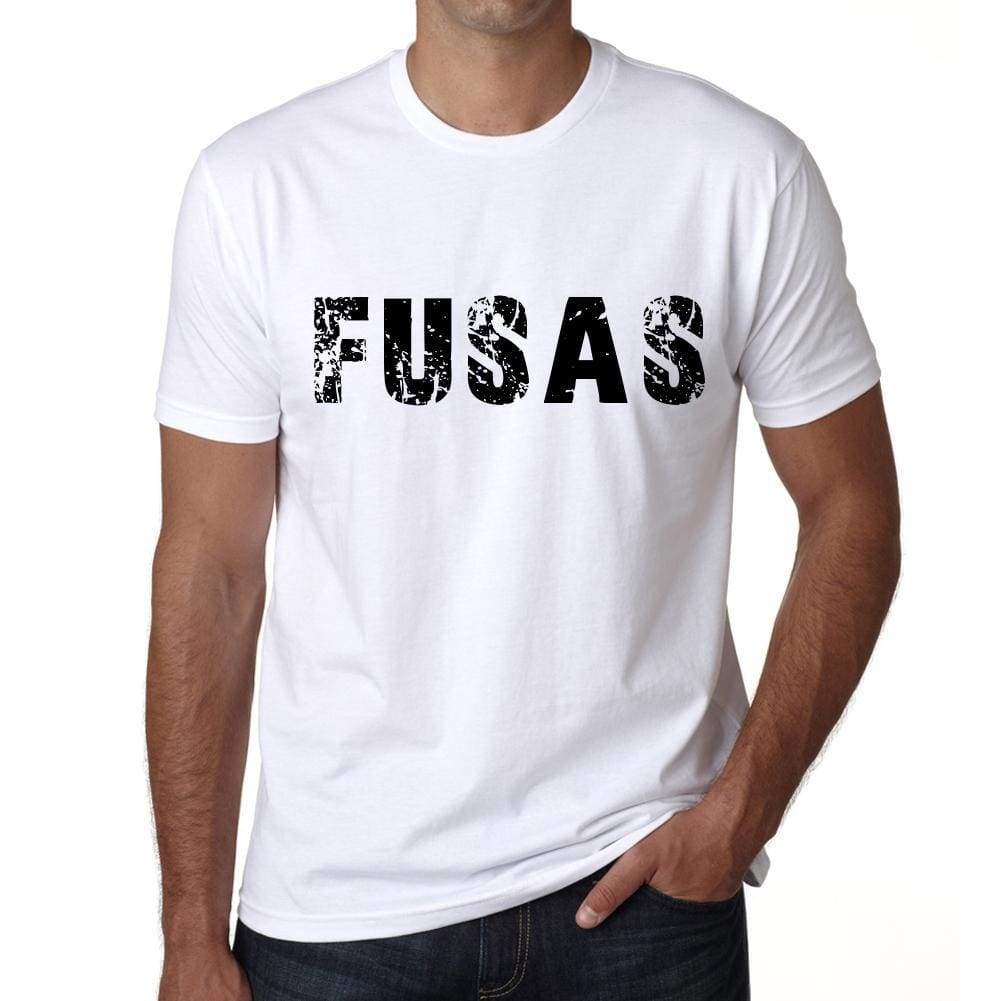 Mens Tee Shirt Vintage T Shirt Fusas X-Small White 00561 - White / Xs - Casual