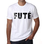 Mens Tee Shirt Vintage T Shirt Futè X-Small White 00560 - White / Xs - Casual