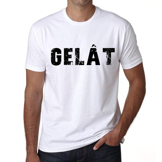 Mens Tee Shirt Vintage T Shirt Gelât X-Small White 00561 - White / Xs - Casual