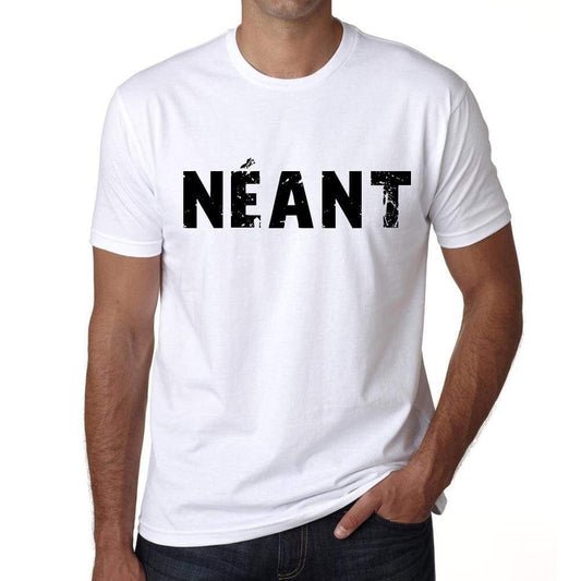 Mens Tee Shirt Vintage T Shirt Néant X-Small White - White / Xs - Casual