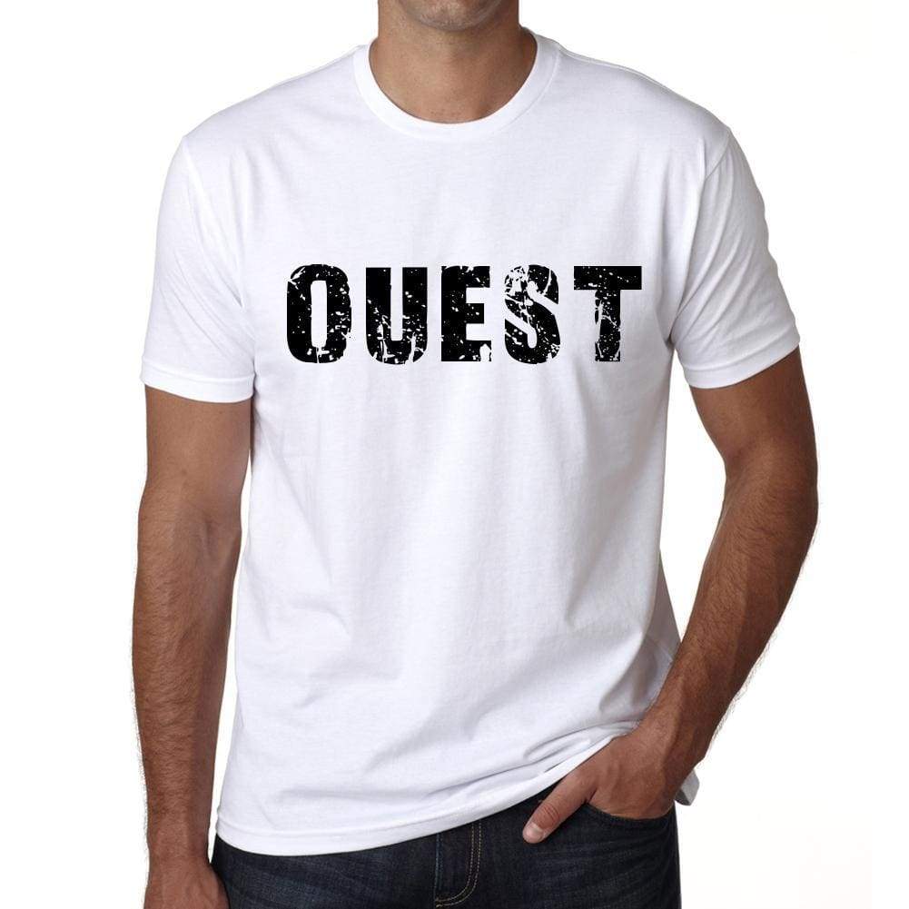 Mens Tee Shirt Vintage T Shirt Ouest X-Small White - White / Xs - Casual