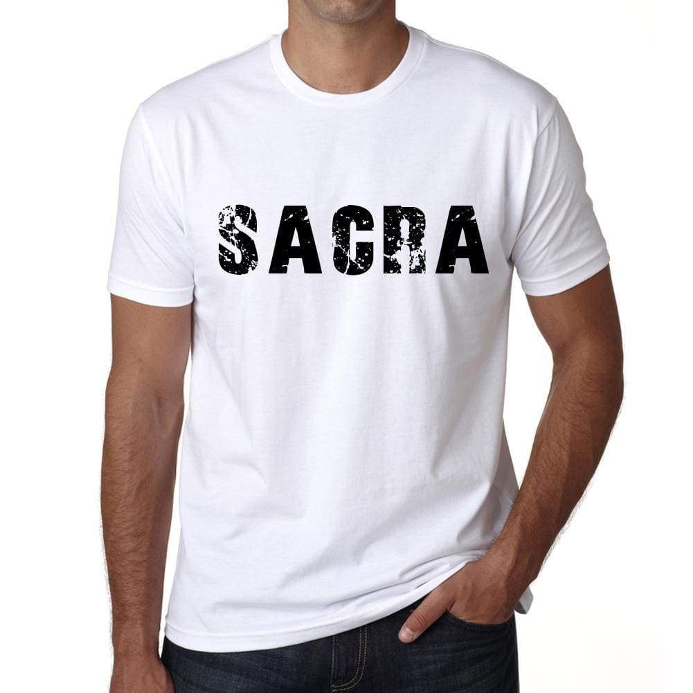 Mens Tee Shirt Vintage T Shirt Sacra X-Small White - White / Xs - Casual
