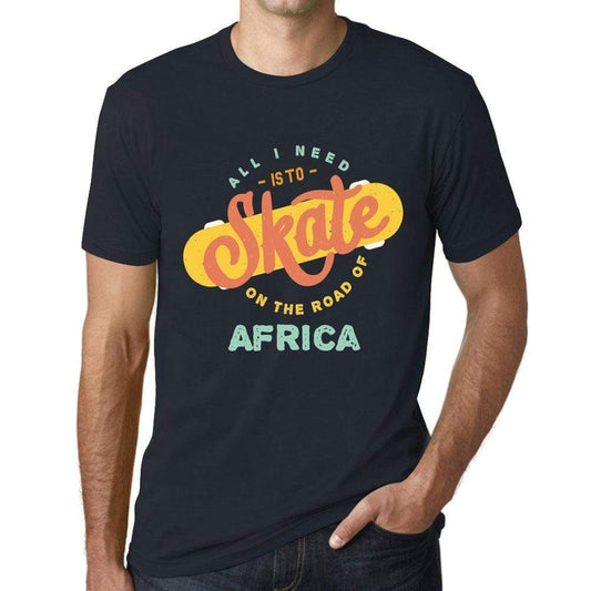 Mens Vintage Tee Shirt Graphic T Shirt Africa Navy - Navy / Xs / Cotton - T-Shirt