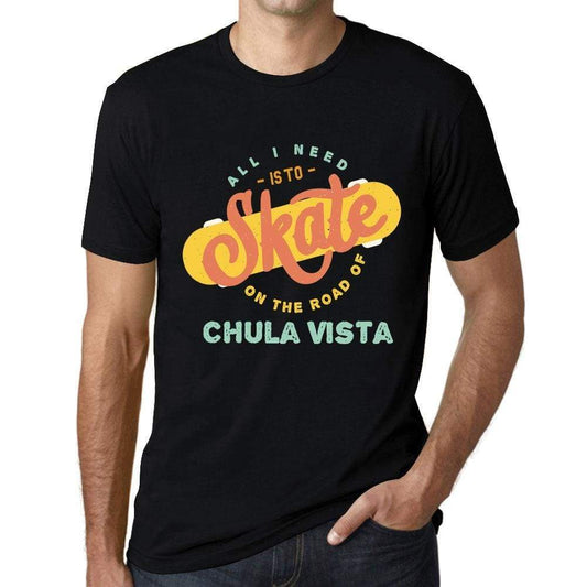 Mens Vintage Tee Shirt Graphic T Shirt Chula Vista Black - Black / Xs / Cotton - T-Shirt