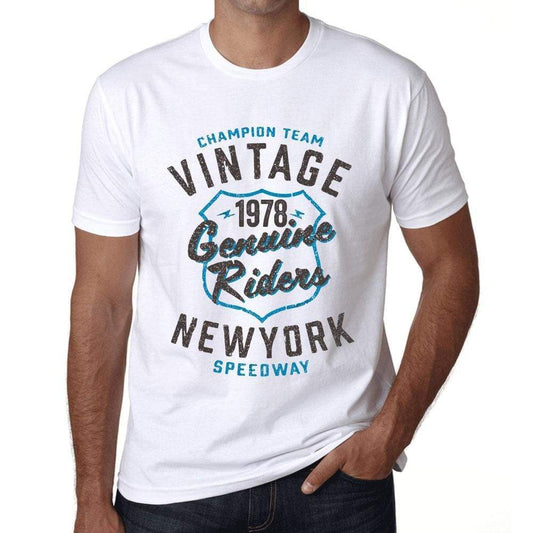 Mens Vintage Tee Shirt Graphic T Shirt Genuine Riders 1978 White - White / Xs / Cotton - T-Shirt