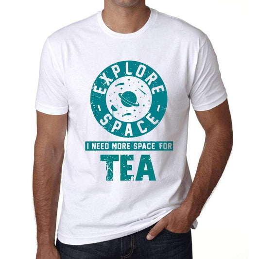 Mens Vintage Tee Shirt Graphic T Shirt I Need More Space For Tea White - White / Xs / Cotton - T-Shirt