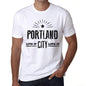 Mens Vintage Tee Shirt Graphic T Shirt Live It Love It Portland White - White / Xs / Cotton - T-Shirt