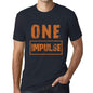 Mens Vintage Tee Shirt Graphic T Shirt One Impulse Navy - Navy / Xs / Cotton - T-Shirt