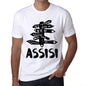 Mens Vintage Tee Shirt Graphic T Shirt Time For New Advantures Assisi White - White / Xs / Cotton - T-Shirt
