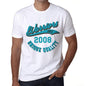 Mens Vintage Tee Shirt Graphic T Shirt Warriors Since 2008 White - White / Xs / Cotton - T-Shirt