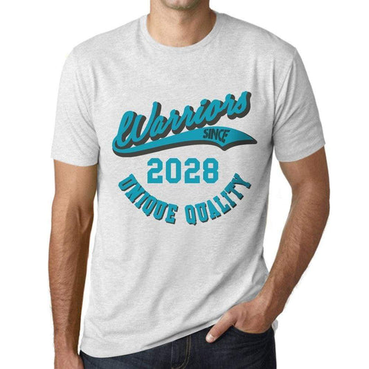 Mens Vintage Tee Shirt Graphic T Shirt Warriors Since 2028 Vintage White - Vintage White / Xs / Cotton - T-Shirt