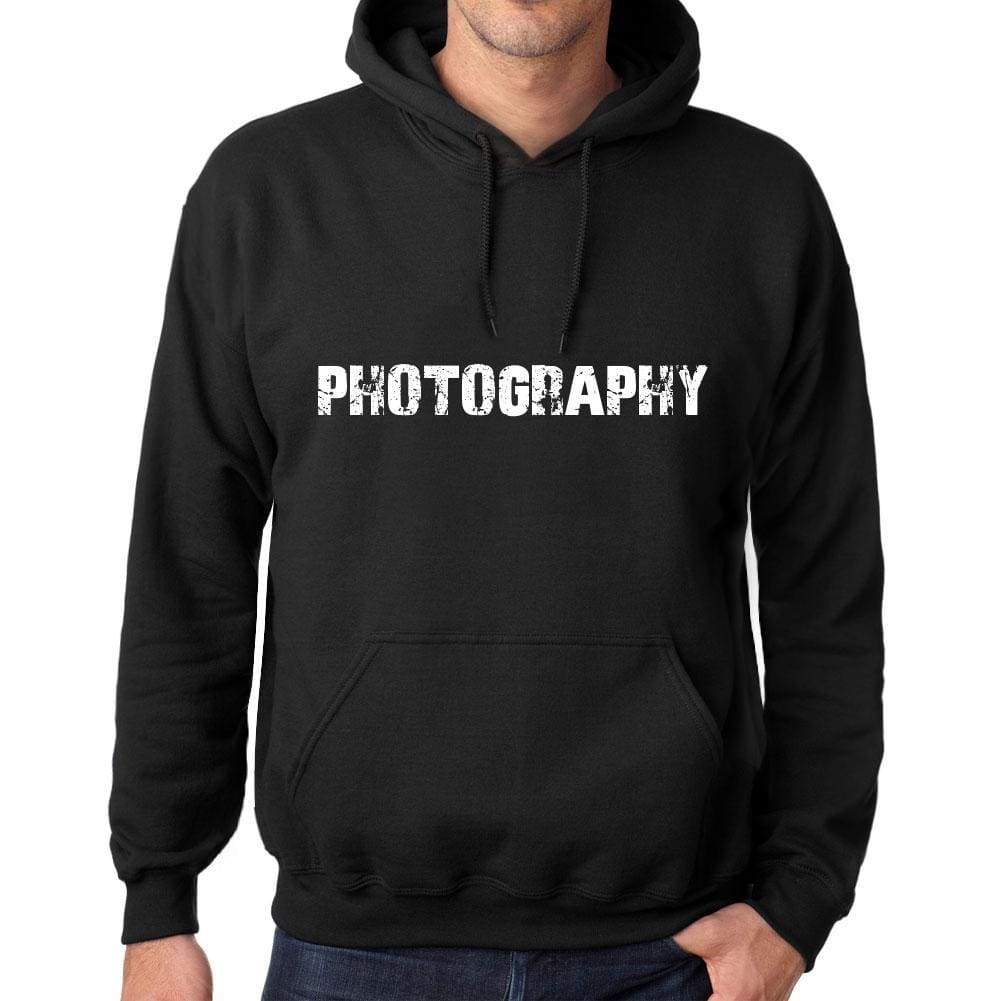 Mens Womens Unisex Printed Graphic Cotton Hoodie Soft Heavyweight Hooded Sweatshirt Pullover Popular Words Photography Deep Black - Black /