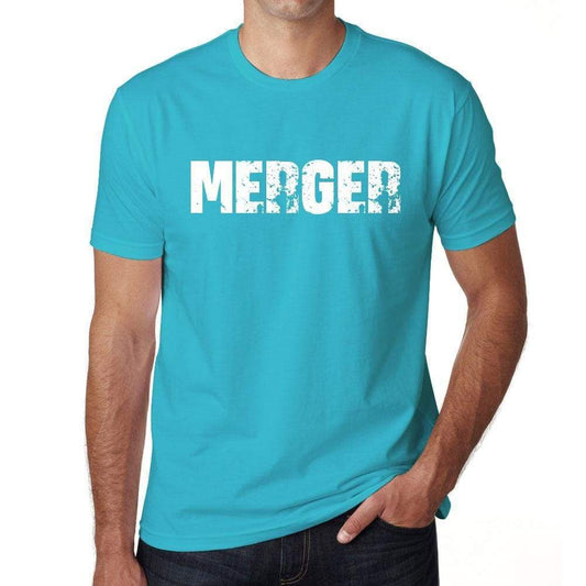 Merger Mens Short Sleeve Round Neck T-Shirt 00020 - Blue / S - Casual