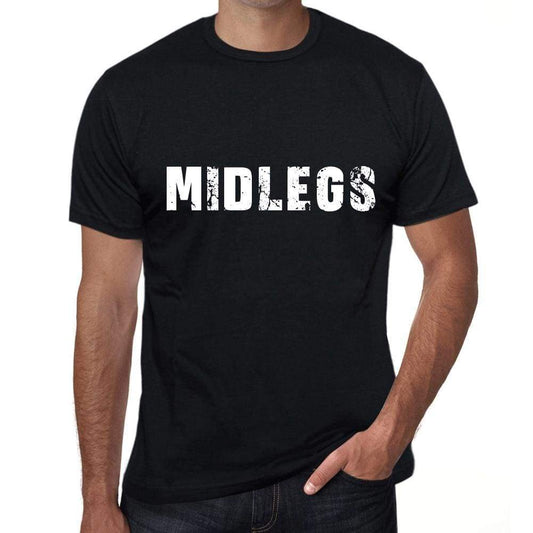 Midlegs Mens T Shirt Black Birthday Gift 00555 - Black / Xs - Casual