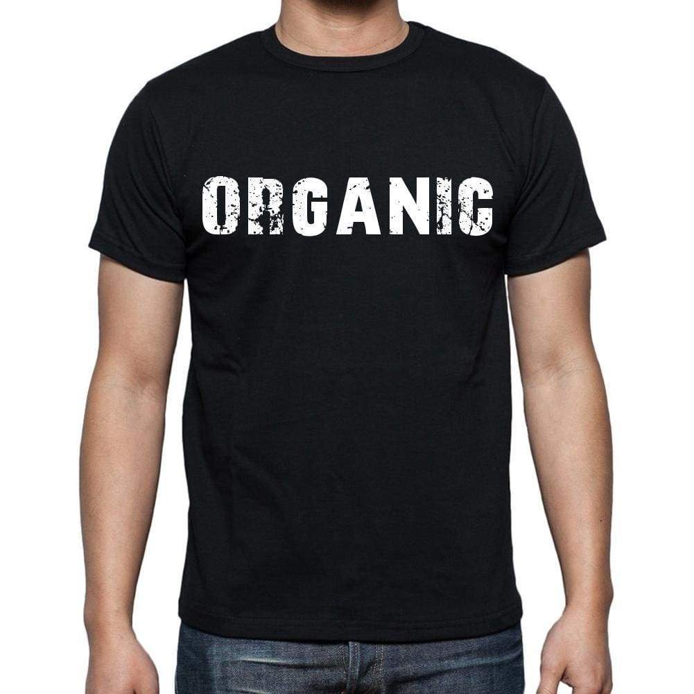 Organic Mens Short Sleeve Round Neck T-Shirt Black T-Shirt En