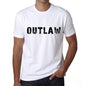 Outlaw Mens T Shirt White Birthday Gift 00552 - White / Xs - Casual