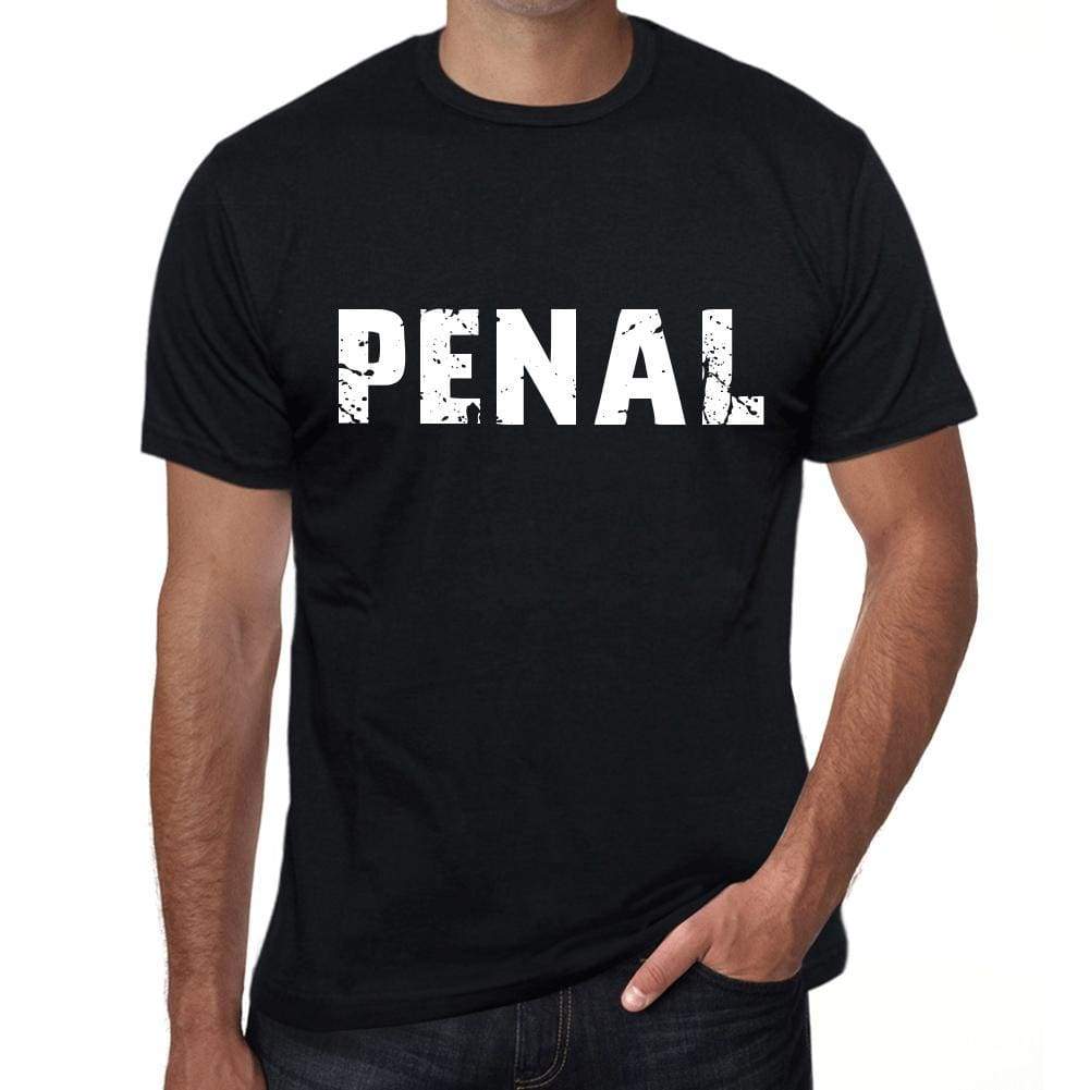 Penal Mens Retro T Shirt Black Birthday Gift 00553 - Black / Xs - Casual