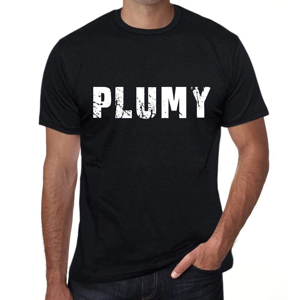 Plumy Mens Retro T Shirt Black Birthday Gift 00553 - Black / Xs - Casual