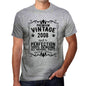 Premium Vintage Year 2008 Grey Mens Short Sleeve Round Neck T-Shirt Gift T-Shirt 00366 - Grey / S - Casual