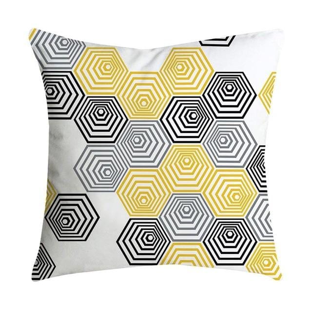 Pillow Cover Case Pillowcase Yellow geometric Pineapple Leaf Square Flax pillow Cushion Bed Home Fashion decoration