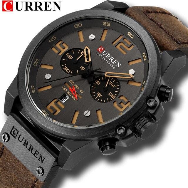 Reloj Hombre 2018 Casual Date Quartz Watches For Men CURREN Fashion Leather Sports Men's Wrsitwatch Chronograph Male Watch