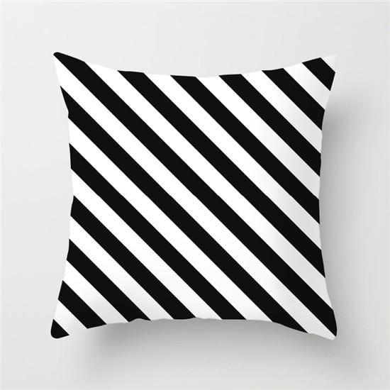 Fuwatacchi Geometric Pattern Cushion Cover Black White Soft Throw Pillow Cover Decorative Sofa Pillow Case Pillowcase Christmas