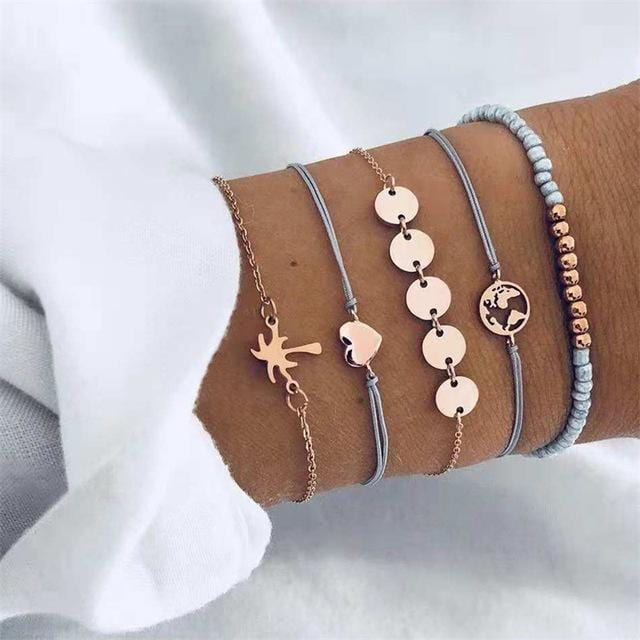 Fashion gold bracelet women and bracelets 2019 ladies boho circle knot adjustable bracelet female fashion jewelry Drop shipping