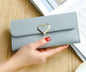 Women Long Wallets Purses Luxury Love Heart Wallets For Ladies Girl Money Pocket Card Holder Female Wallets Phone Clutch Bag