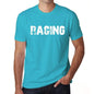 Racing Mens Short Sleeve Round Neck T-Shirt 00020 - Blue / S - Casual