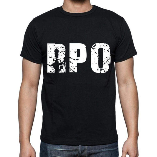 Rpo Men T Shirts Short Sleeve T Shirts Men Tee Shirts For Men Cotton Black 3 Letters - Casual