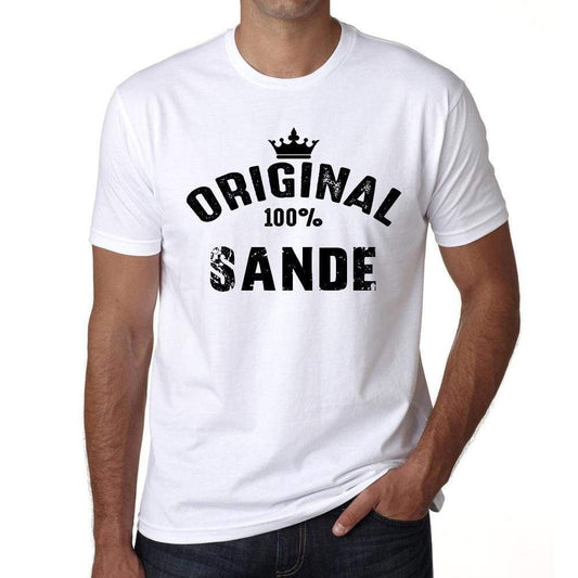 Sande Mens Short Sleeve Round Neck T-Shirt - Casual