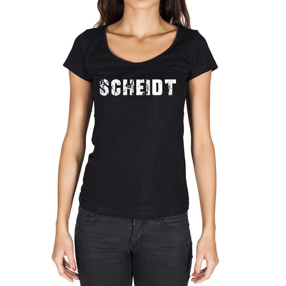 Scheidt German Cities Black Womens Short Sleeve Round Neck T-Shirt 00002 - Casual