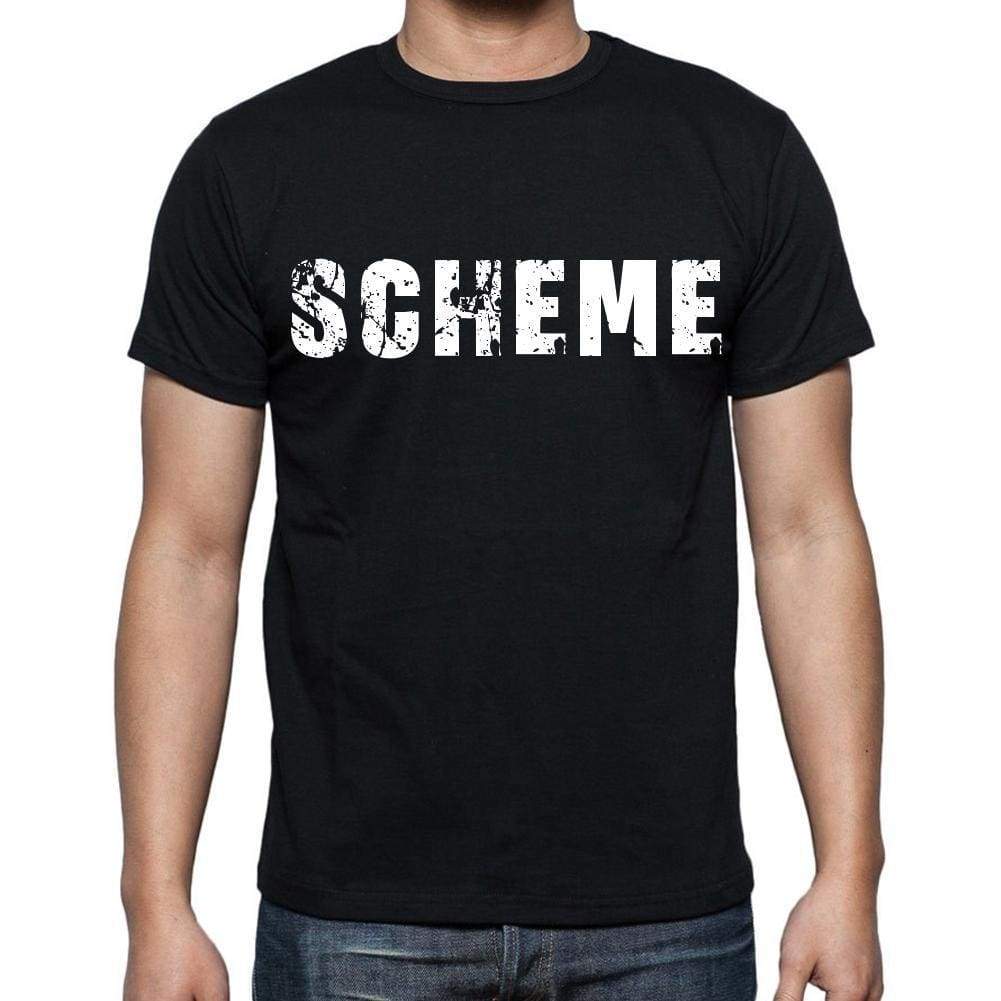 Scheme Mens Short Sleeve Round Neck T-Shirt Black T-Shirt En