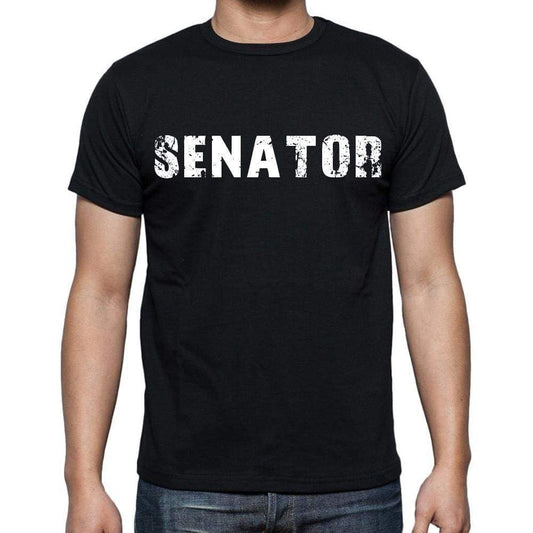 Senator White Letters Mens Short Sleeve Round Neck T-Shirt 00007