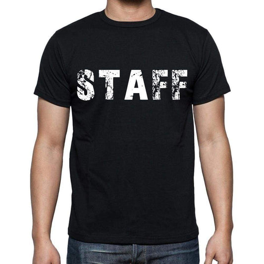 Staff Mens Short Sleeve Round Neck T-Shirt Black T-Shirt En