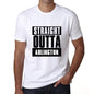 Straight Outta Arlington Mens Short Sleeve Round Neck T-Shirt 00027 - White / S - Casual
