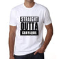 Straight Outta Guayaquil Mens Short Sleeve Round Neck T-Shirt 00027 - White / S - Casual