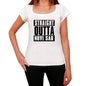 Straight Outta Novi Sad Womens Short Sleeve Round Neck T-Shirt 00026 - White / Xs - Casual