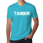 Tandem Mens Short Sleeve Round Neck T-Shirt - Blue / S - Casual
