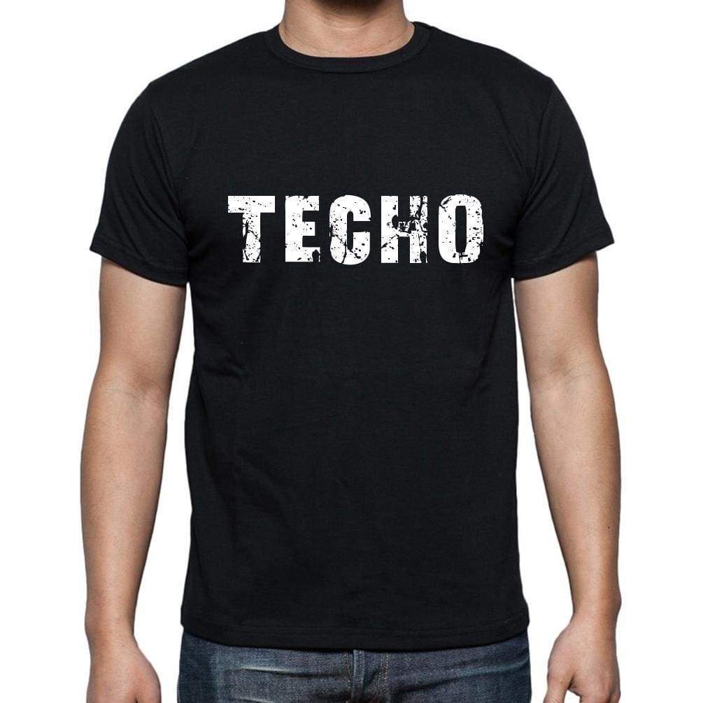 Techo Mens Short Sleeve Round Neck T-Shirt - Casual