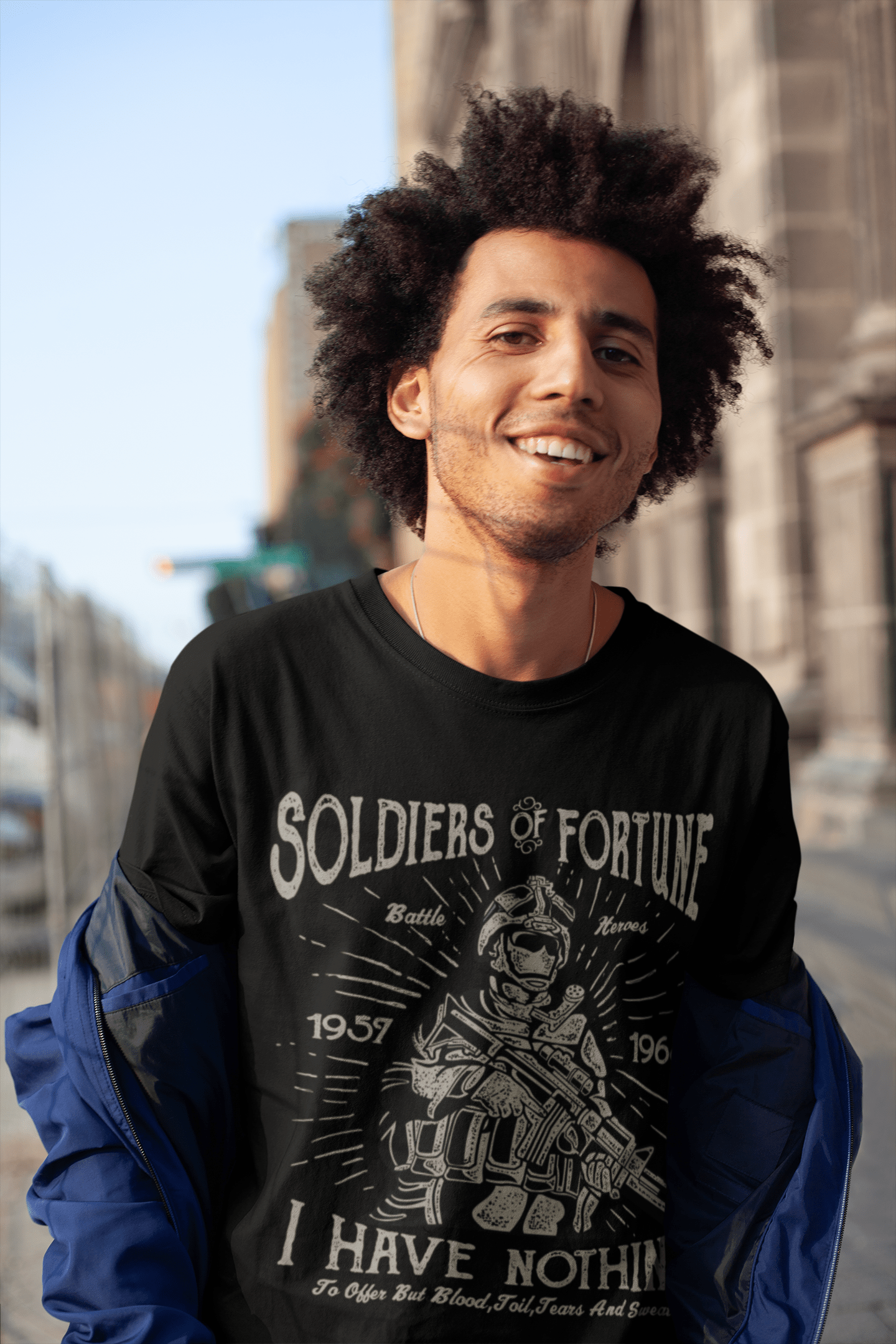 ULTRABASIC Vintage Men's T-Shirt Soldiers Of Fortune - I Have Nothing - Battle Heroes