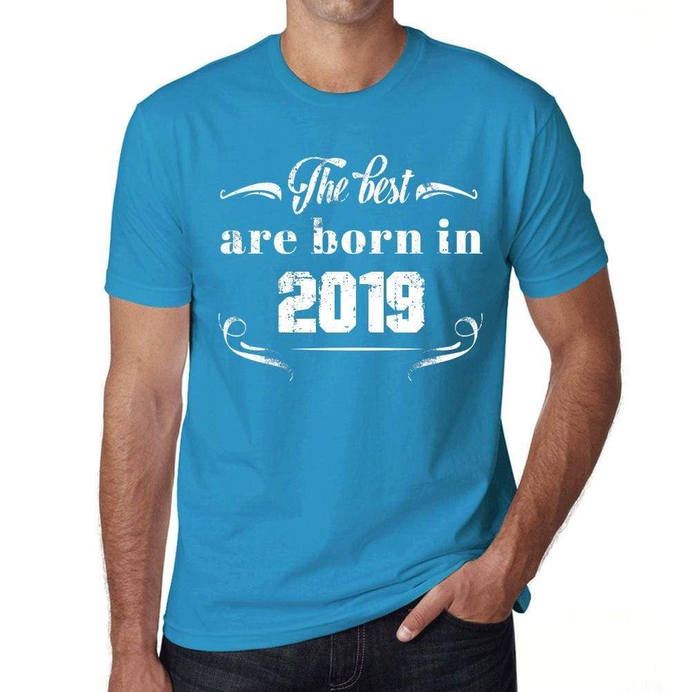 The Best Are Born In 2019 Mens T-Shirt Blue Birthday Gift 00399 - Blue / Xs - Casual