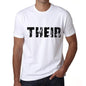 Their Mens T Shirt White Birthday Gift 00552 - White / Xs - Casual