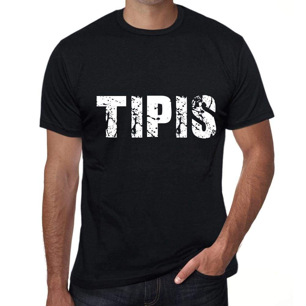 Tipis Mens Retro T Shirt Black Birthday Gift 00553 - Black / Xs - Casual