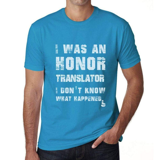 Translator What Happened Blue Mens Short Sleeve Round Neck T-Shirt Gift T-Shirt 00322 - Blue / S - Casual