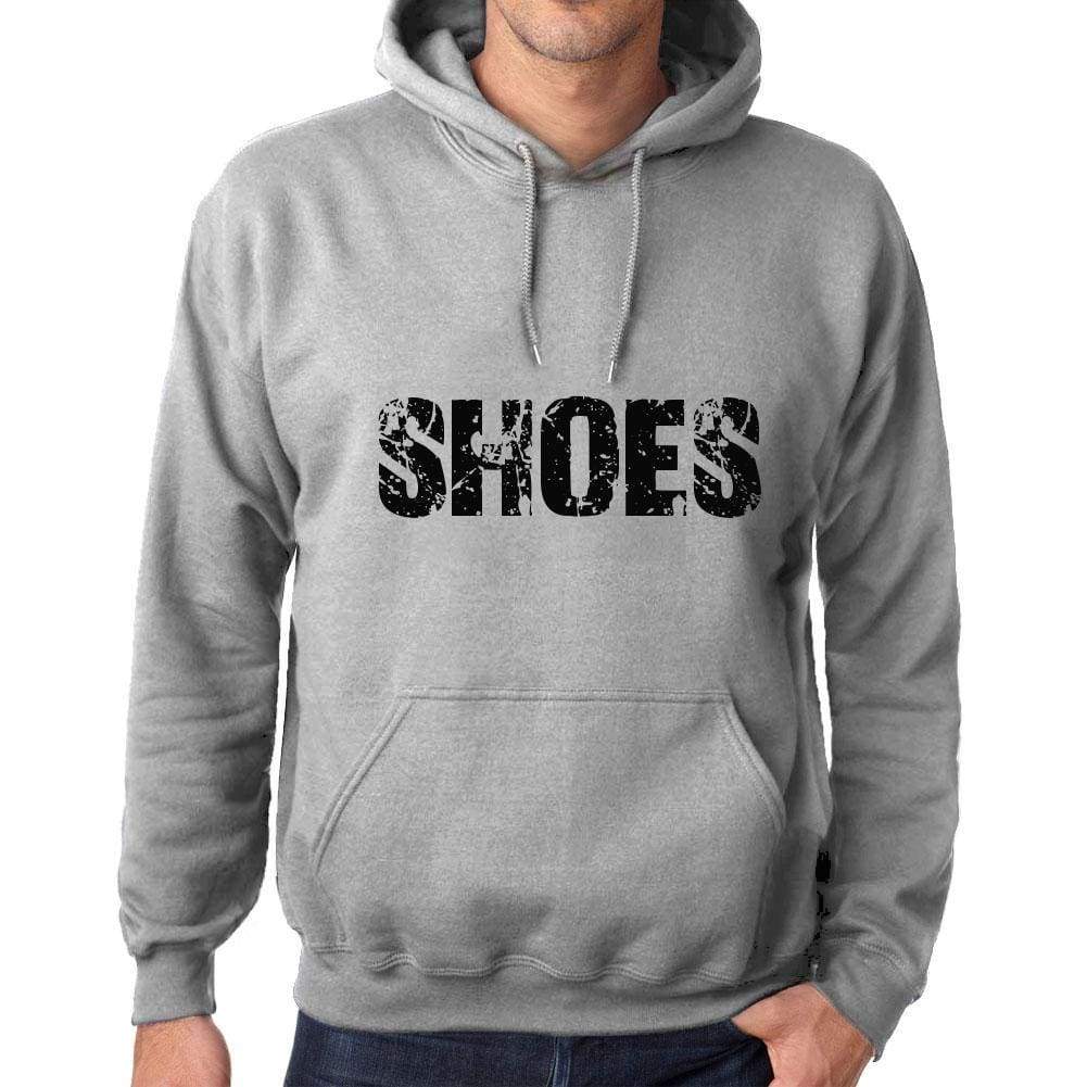 Unisex Printed Graphic Cotton Hoodie Popular Words Shoes Grey Marl - Grey Marl / Xs / Cotton - Hoodies